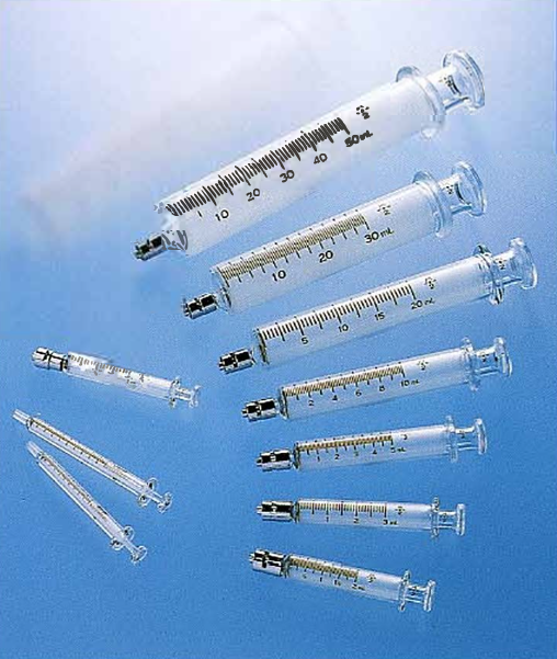 Seringas de vidro TOP em diversas capacidades